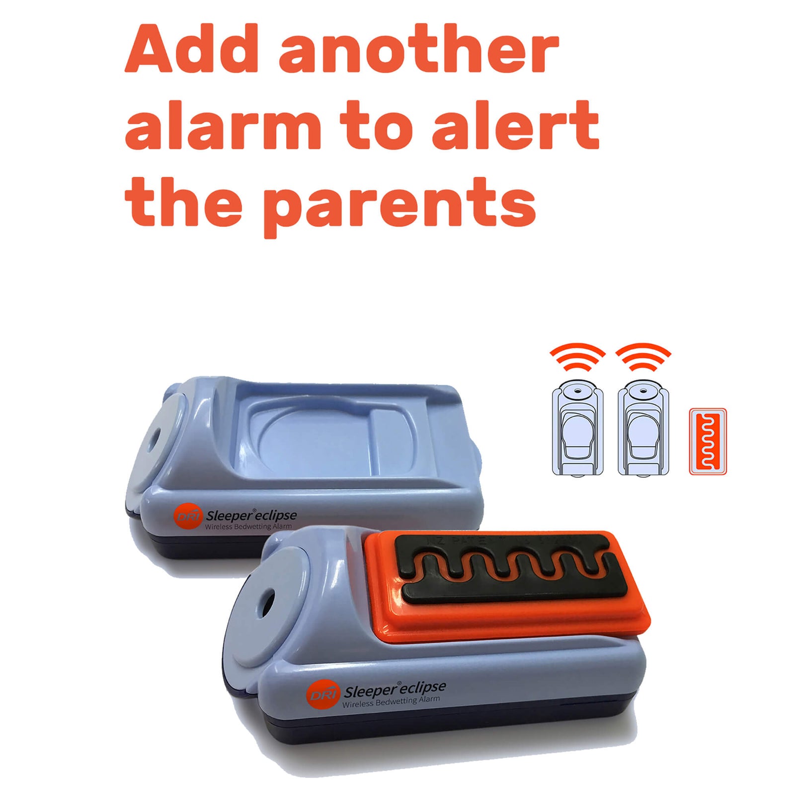 Wireless Bedwetting Alarm  DRI Sleeper Eclipse - DRI Sleeper